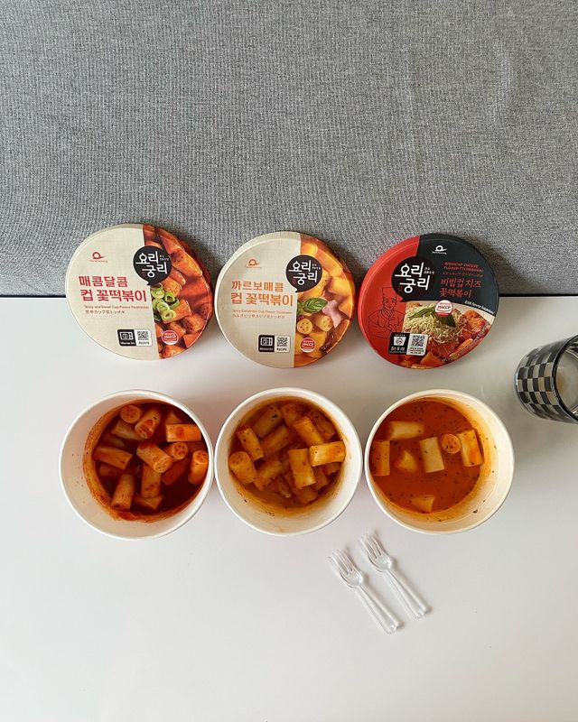프리 [요리궁리] 타입 B (매콤,치즈,매콤까르보) 꽃떡볶이 6개입 세트 리뷰 사진