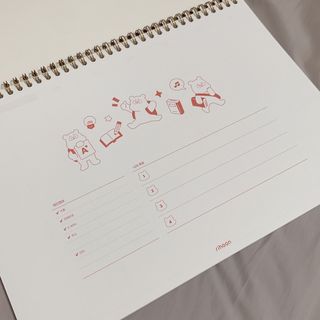 리훈 곰부 체크리스트+ 곰부 리무버블스티커 1장 — 5점을 준 리뷰어가 2021년 5월 올린 사용 사진