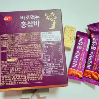 씨알푸드 건강기능식품 6년근 홍삼 함유, 바로먹는 홍삼바 30g 12개입 — 3.5점을 준 리뷰어가 2022년 3월 올린 사용 사진