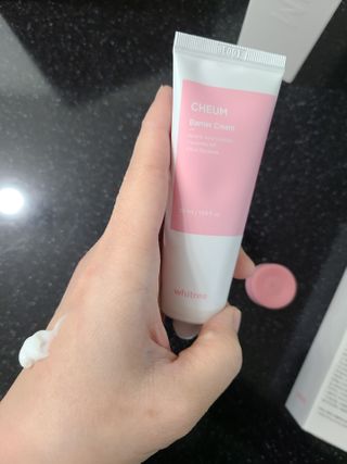 화이트리 채움 베리어 로션, 베리어 크림 세트 — 5점을 준 리뷰어가 2021년 2월 올린 사용 사진