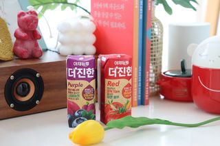 [롯데칠성] 야채듬뿍 더'진한 [롯데칠성] 야채는 이제 COLORFULL! 야채듬뿍  더 진한 레드 4개 +퍼플 4개 (총 8개) — 5점을 준 리뷰어가 2023년 6월 올린 사용 사진