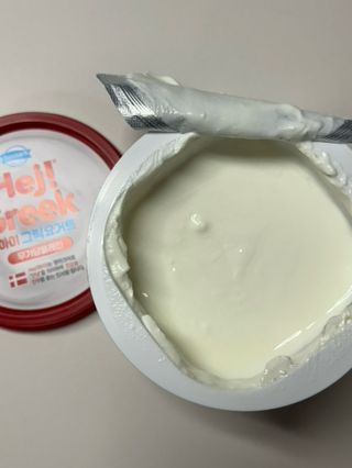 [구매평]▪︎ 덴마크 하이(Hej!) 브랜드 패키지(요구르트, 그릭요거트)only 로켓프레쉬 — 5점을 준 리뷰어가 2025년 5월 올린 사용 사진