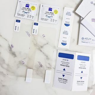 아클리브 Premium 항균 항바이러스 액정 보호필름(iPhone) — 5점을 준 리뷰어가 2022년 10월 올린 사용 사진