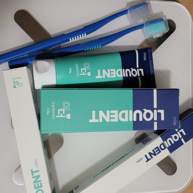 온가족용 리퀴덴트 더더 오랄케어 무불소 치약 + 임상시험완료 이중 미세 엠보싱 칫솔 올데이세트 리뷰 사진