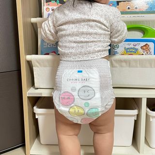 쿠잉 윙윙 풀커버 팬티기저귀 (L/XL/XXL) 1팩 — 5점을 준 리뷰어가 2023년 1월 올린 사용 사진