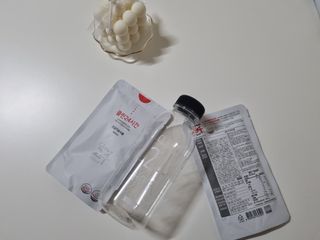 클린24시간 1BOX(5포) + 전용보틀(500ml) — 5점을 준 리뷰어가 2022년 10월 올린 사용 사진