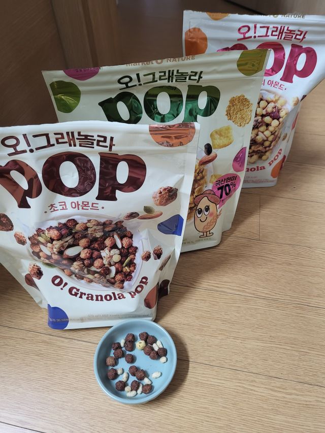오!그래놀라팝 현미아몬드 리뷰 사진