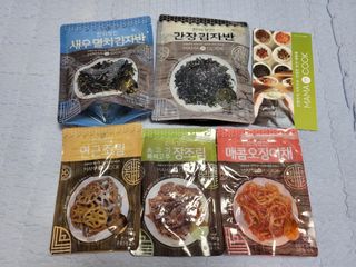 하나마이 [마마쿡] 전 청와대 천상현 셰프의 밑반찬  5종세트(소고기 장조림+연근조림+진미채+간장김자반+새우김자반) — 5점을 준 리뷰어가 2023년 4월 올린 사용 사진