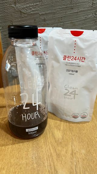 클린24시간 1BOX(5포) + 전용보틀(500ml) — 5점을 준 리뷰어가 2023년 3월 올린 사용 사진