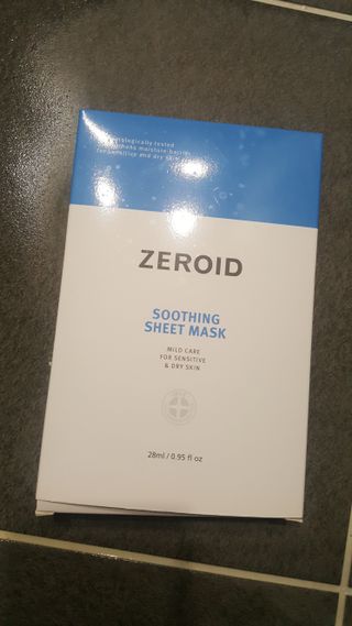 제로이드 수딩 시트 마스크 — 5점을 준 리뷰어가 2022년 4월 올린 사용 사진