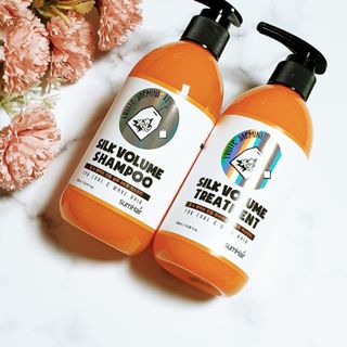 썸헤어 / SUMHAIR 썸헤어 실크 볼륨 샴푸+트리트먼트 프룻자스민티 — 3점을 준 리뷰어가 2021년 7월 올린 사용 사진