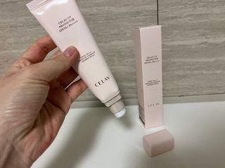 프리마인 선크림만 바꿨을 뿐인데 매일 물 2L챙겨먹고 기초케어 완벽하게 한 물빛피부 완성,셀라브UV프로텍터 — 5점을 준 리뷰어가 2023년 7월 올린 사용 사진