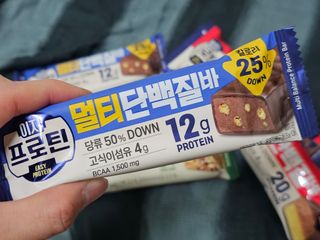이지프로틴바 3종x각 2ea (고단백질바, 멀티단백질바, 식물성단백질바) — 4점을 준 리뷰어가 2024년 3월 올린 사용 사진
