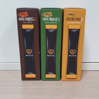 짜먹는 이지견과 짜먹는 이지아몬드, 짜먹는 이지허니피넛, 짜먹는 이지캐슈넛 각 10g X  10포 — 5점을 준 리뷰어가 2021년 2월 올린 사용 사진