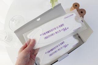 데일리브레스황사마스크KF94대형 데일리브레스 황사방역마스크 KF94 대형 — 5점을 준 리뷰어가 2021년 4월 올린 사용 사진