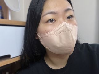 애니가드 셋업메베마스크 (대형 4컬러 + 중형 4컬러) — 5점을 준 리뷰어가 2022년 4월 올린 사용 사진