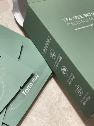 팜스테이 티트리 바이옴 카밍 마스크팩 — 4점을 준 리뷰어가 2022년 7월 올린 사용 사진