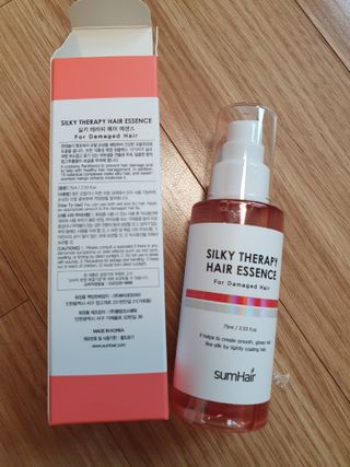 썸헤어 / SUMHAIR 썸헤어 실키 테라피 헤어 에센스 — 5점을 준 리뷰어가 2021년 5월 올린 사용 사진
