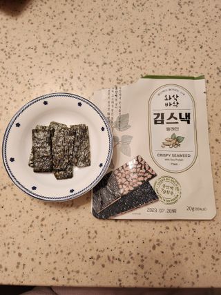 더빈트 와삭바삭 김스낵 — 5점을 준 리뷰어가 2023년 1월 올린 사용 사진