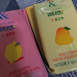 비타앤C 레몬맛, 망고맛 — 4.5점을 준 리뷰어가 2021년 4월 올린 사용 사진