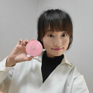 브랜드K 플래그십스토어 [브랜드K X 피플앤코]아트델리 리얼 콜라겐핏 커버 쿠션+리필 민트/핑크 중 랜덤 제공 — 5점을 준 리뷰어가 2022년 1월 올린 사용 사진