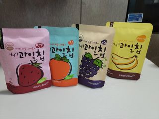 아비삭 과일칩 딸기, 감, 포도, 바나나 4종 — 4점을 준 리뷰어가 2021년 8월 올린 사용 사진