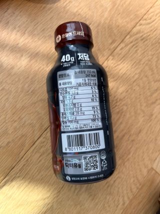 닥터유 프로 단백질 드링크 40g 초코 닥터유 프로 단백질드링크 40g 초코 — 5점을 준 리뷰어가 2024년 8월 올린 사용 사진