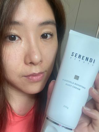 세렌디뷰티 퓨어델라 부스팅 바디크림 — 5점을 준 리뷰어가 2021년 7월 올린 사용 사진