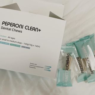 페페로니 클린플러스 덴탈치킨껌 10g x 14p — 5점을 준 리뷰어가 2021년 7월 올린 사용 사진