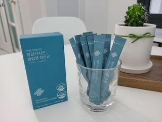 클린24시간 슬림앤유산균 1박스 (3.5g X 15포) — 5점을 준 리뷰어가 2022년 7월 올린 사용 사진