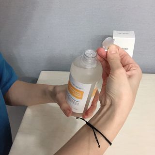 나나스킨 캐모마일아쿠아수딩토너 — 3.5점을 준 리뷰어가 2021년 3월 올린 사용 사진