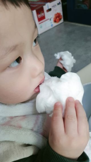 젤리벨리 솜사탕 2종-딸기치즈케이크, 바닐라 — 5점을 준 리뷰어가 2021년 12월 올린 사용 사진