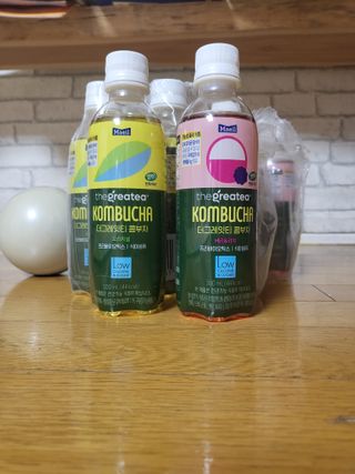 더그레잇티 콤부차 [매일유업] 더그레잇티 44kcal 콤부차 300ml *12개입 (오리지널 6개+베리리치 6개) — 5점을 준 리뷰어가 2023년 8월 올린 사용 사진