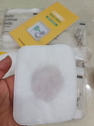 디어엘로디 프리미엄 유기농 베이비 솜티슈 40매 3 + 1 PACK — 5점을 준 리뷰어가 2021년 2월 올린 사용 사진