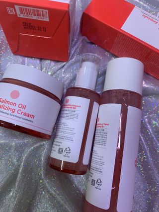 아이앤립 / EYENLIP 아이앤립 연어오일 리바이탈라이징 토너+앰플+크림 3종 세트 — 5점을 준 리뷰어가 2021년 7월 올린 사용 사진
