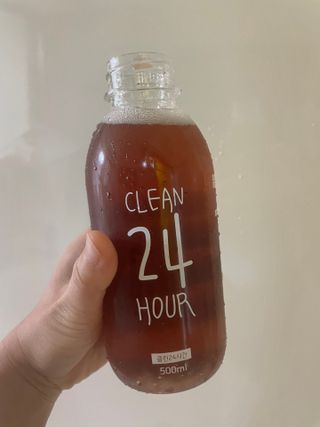 클린24시간 1BOX(5포) + 전용보틀(500ml) — 5점을 준 리뷰어가 2022년 8월 올린 사용 사진