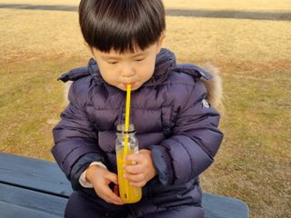 BLENDY'S 핑크 스무디+블론디 스무디 — 5점을 준 리뷰어가 2021년 12월 올린 사용 사진