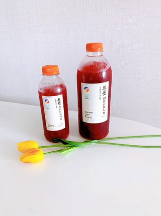 트롯전통식혜 트롯레드비트식혜 1리터 +500리터 — 5점을 준 리뷰어가 2021년 5월 올린 사용 사진
