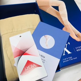 땡스마이레그 더핏X 압박밴드 허벅지확장형 — 5점을 준 리뷰어가 2022년 8월 올린 사용 사진