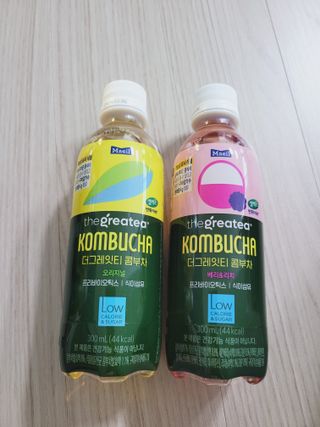 더그레잇티 콤부차 [매일유업] 더그레잇티 44kcal 콤부차 300ml *12개입 (오리지널 6개+베리리치 6개) — 3점을 준 리뷰어가 2023년 8월 올린 사용 사진