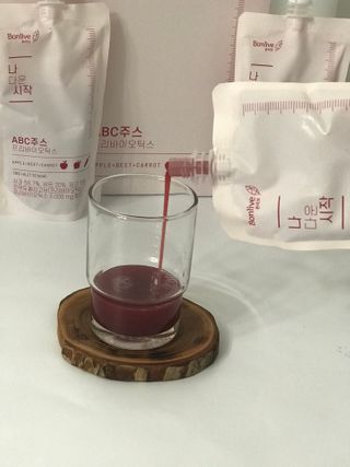 본리브 나 다운 시작 ABC주스 프리바이오틱스 — 5점을 준 리뷰어가 2021년 1월 올린 사용 사진