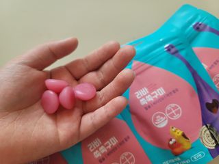 푸름웰니스 라바 쑥쑥구미 36g — 5점을 준 리뷰어가 2022년 2월 올린 사용 사진