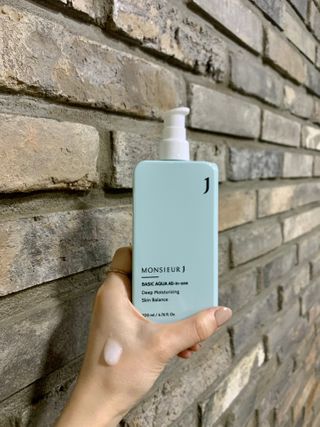 [정우성 올인원] 무슈제이 베이직 아쿠아 올인원 / 남자 화장품 브랜드 — 5점을 준 리뷰어가 2021년 3월 올린 사용 사진