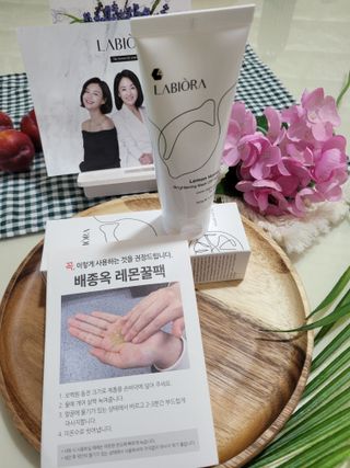 라비오라 레몬 허니 브라이트닝 워시오프 팩 100g — 5점을 준 리뷰어가 2022년 7월 올린 사용 사진