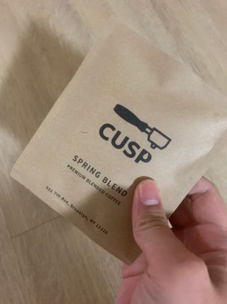 커스프 드립백 커피 G1원두 버라이어티팩 12g 12개입 — 5점을 준 리뷰어가 2022년 8월 올린 사용 사진