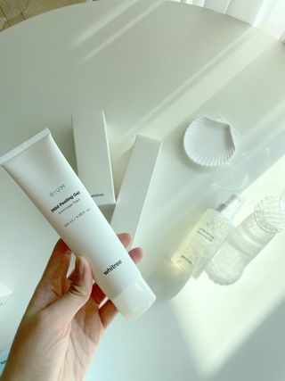 화이트리 비움 약산성 클렌징젤 ,마일드 필링젤 세트 — 5점을 준 리뷰어가 2021년 2월 올린 사용 사진