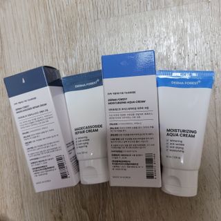 더마포레스트 마데카소사이드 리페어 크림,  모이스처라이징 아쿠아크림 — 5점을 준 리뷰어가 2021년 8월 올린 사용 사진