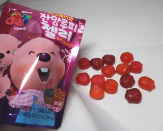 [팔도] 잔망루피젤리 믹스베리맛 42g 8개 — 5점을 준 리뷰어가 2022년 1월 올린 사용 사진