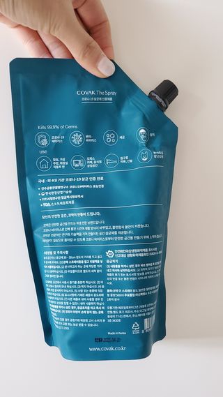 코박 스프레이 살균수  500ml 세트 — 5점을 준 리뷰어가 2022년 7월 올린 사용 사진