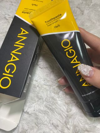[지오클린] 안나지오 구취케어 치약 100g — 5점을 준 리뷰어가 2022년 8월 올린 사용 사진